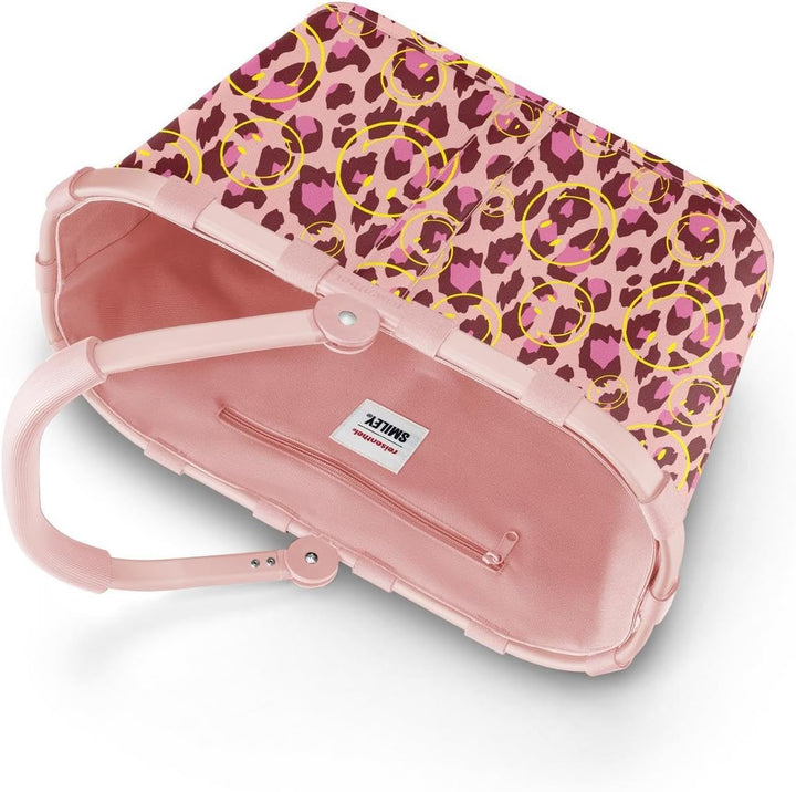 reisenthel carrybag smiley leo blush – Stabiler Einkaufskorb mit viel Stauraum und praktischer Innen