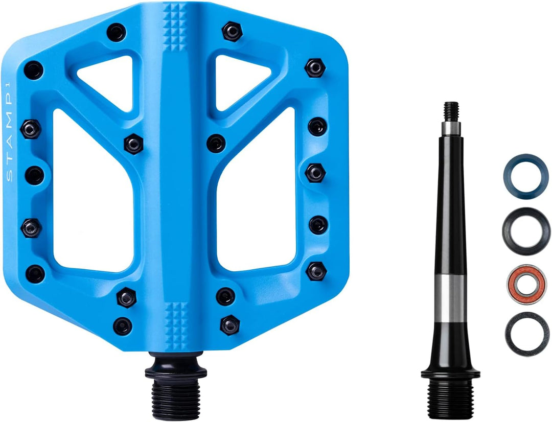 Crankbrothers Stamp Flat BMX/MTB Fahrradpedal – Plattform-Fahrradpedal, minimales Profil, Verstellba