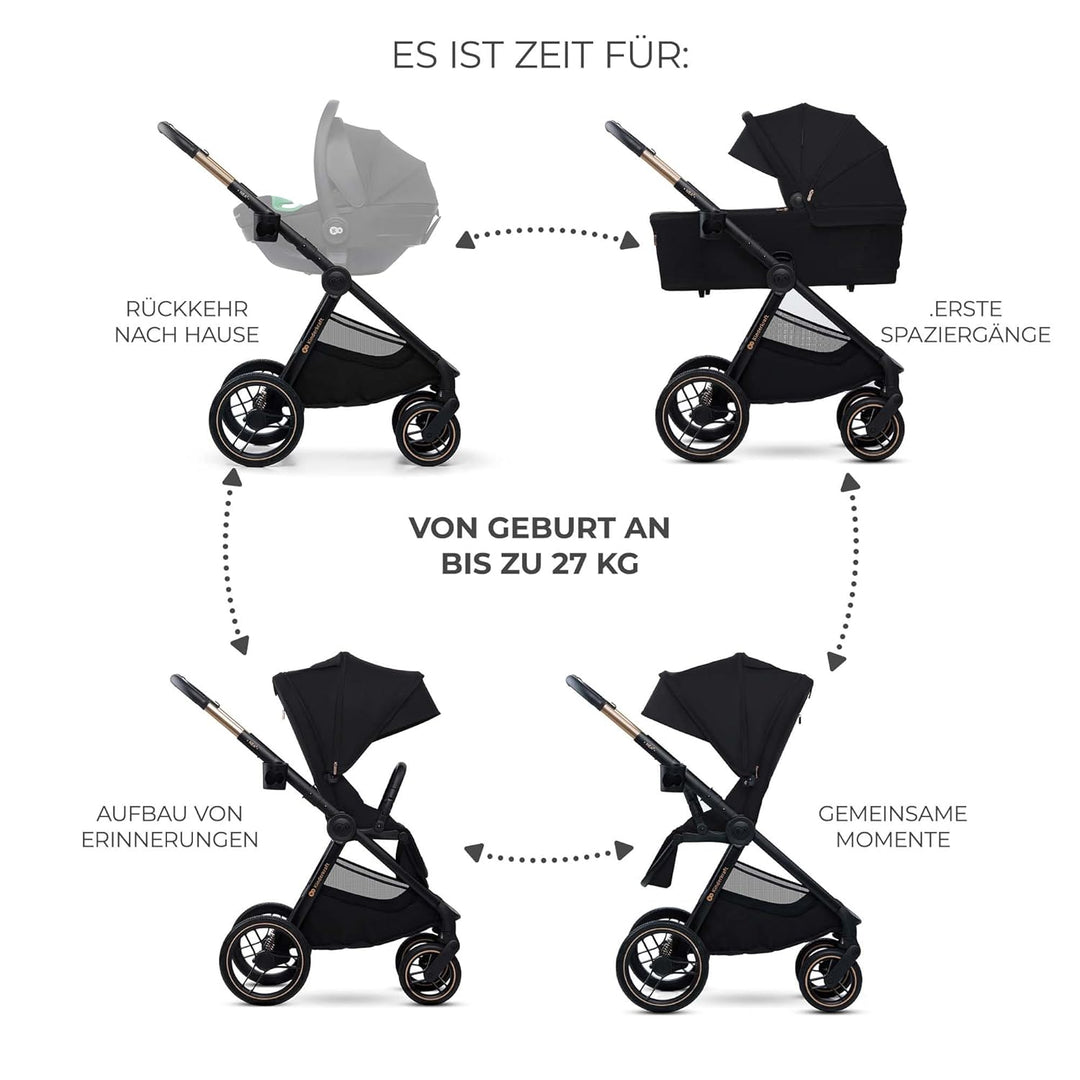 Kinderkraft NEA 2 Kinderkraft buggy von Geburt bis 22 kg, Zusammenklappen mit einer Hand, Liegeposit