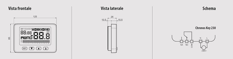 Vemer Spa ve727400 Thermostat, Weiss Bianco, Bianco
