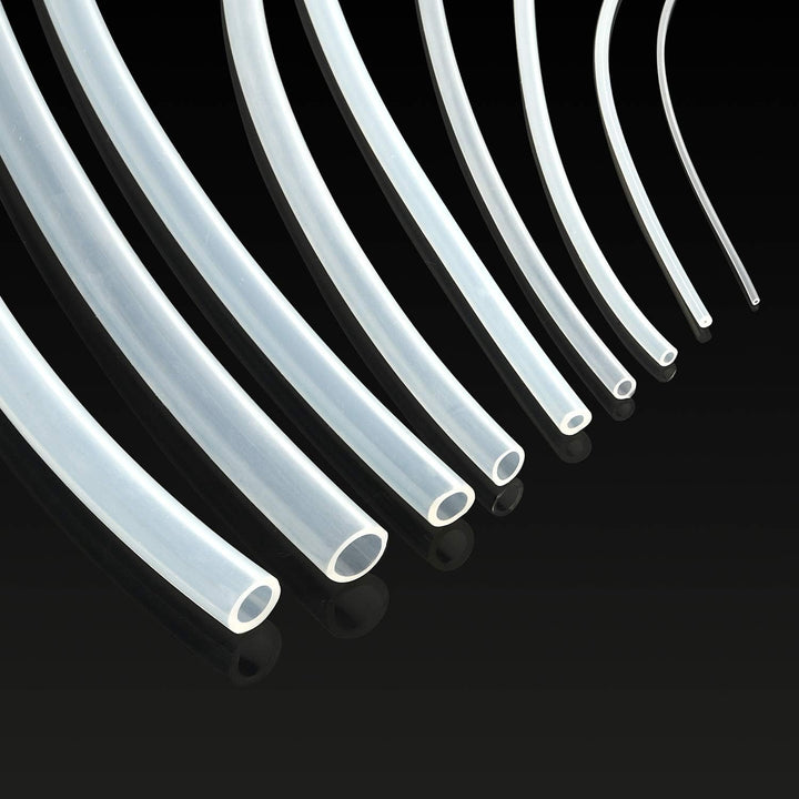 TEN-HIGH 10m Lebensmittelqualität Silikonschlauch transparent 5mm ID x 8mm AD für Lebensmittel Masch