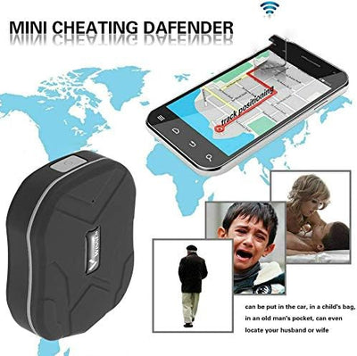 Winnes Mini GPS Tracker mit SOS/Mehreren Alarmen/6 Monaten Historische Route IP65 Wasserdicht GPS Tr
