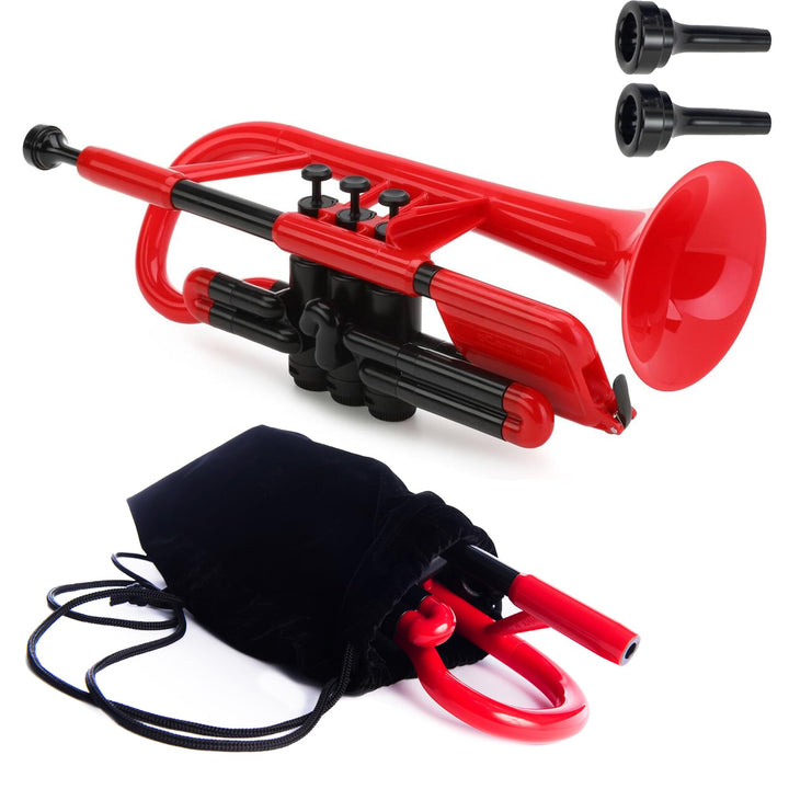 pCornet Kornett rot mit Tasche, rot