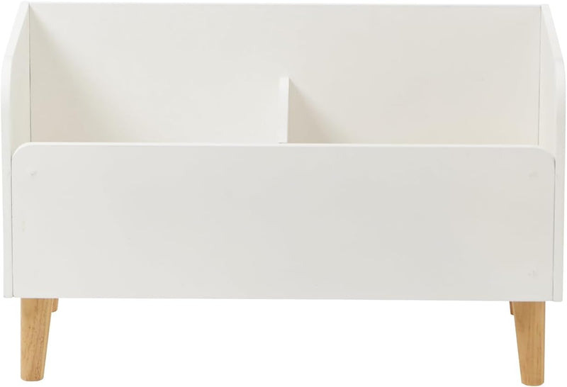 VERTBAUDET Buchtruhe, Buchtruhe, Modell "Linne", Weiss/Holz, TU, Weiss