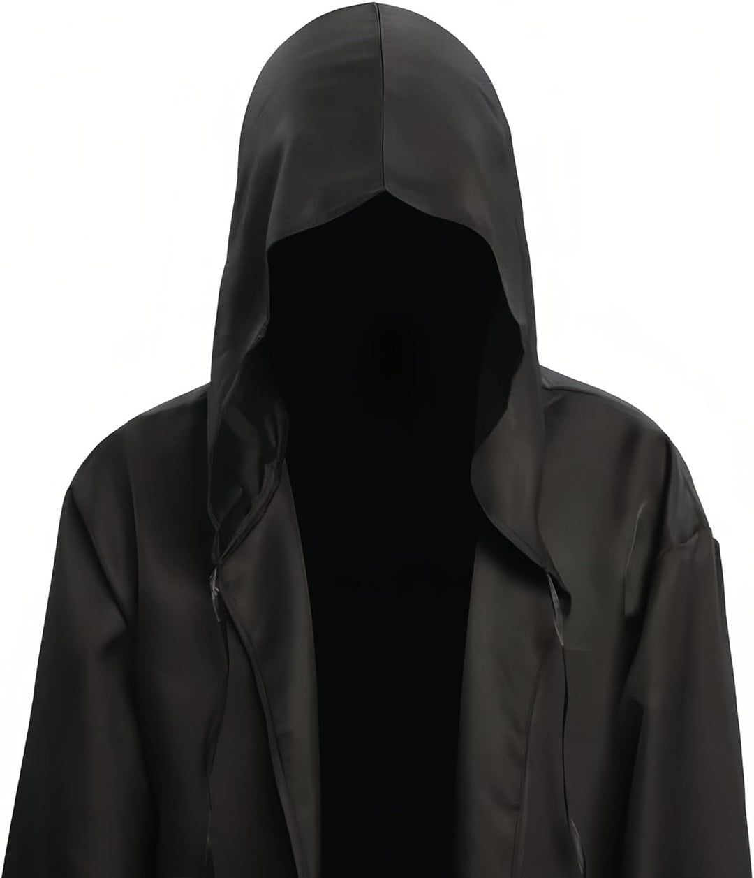 EONPOW Umhang mit Kapuze Halloween Umhang Vampir Cosplay Cape Kostüm für Erwachsene L Schwarz, L Sch