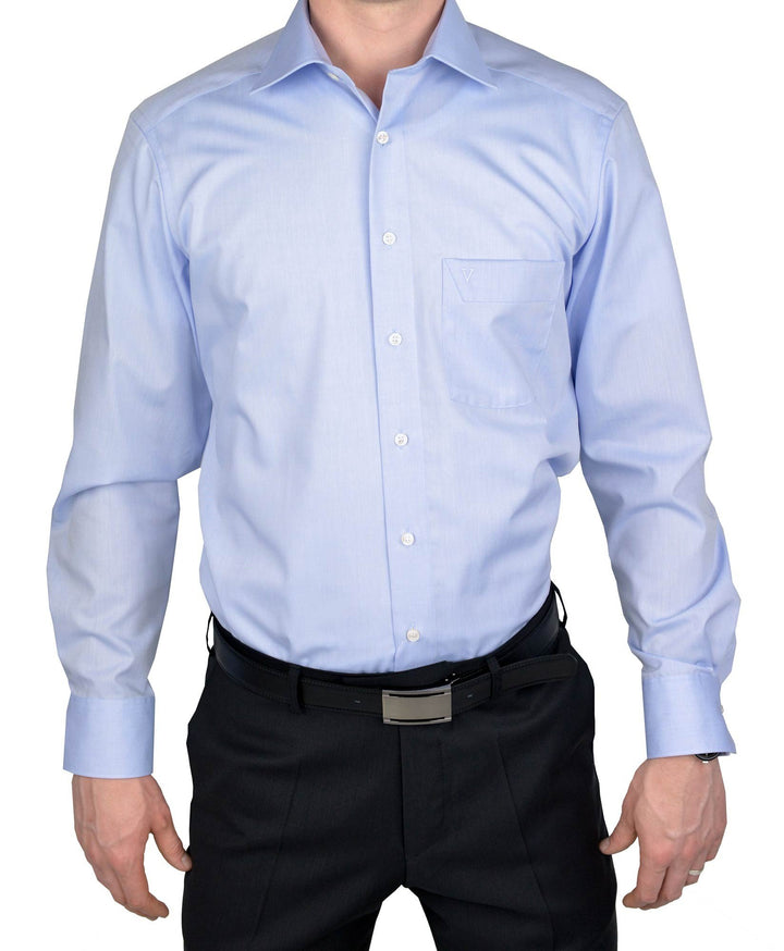 MARVELiS-Hemd MODERN-FIT (Slim-Fit) 4704-69-11 h.blau Extra langer Arm 47 Grosse Grössen 11-hellblau
