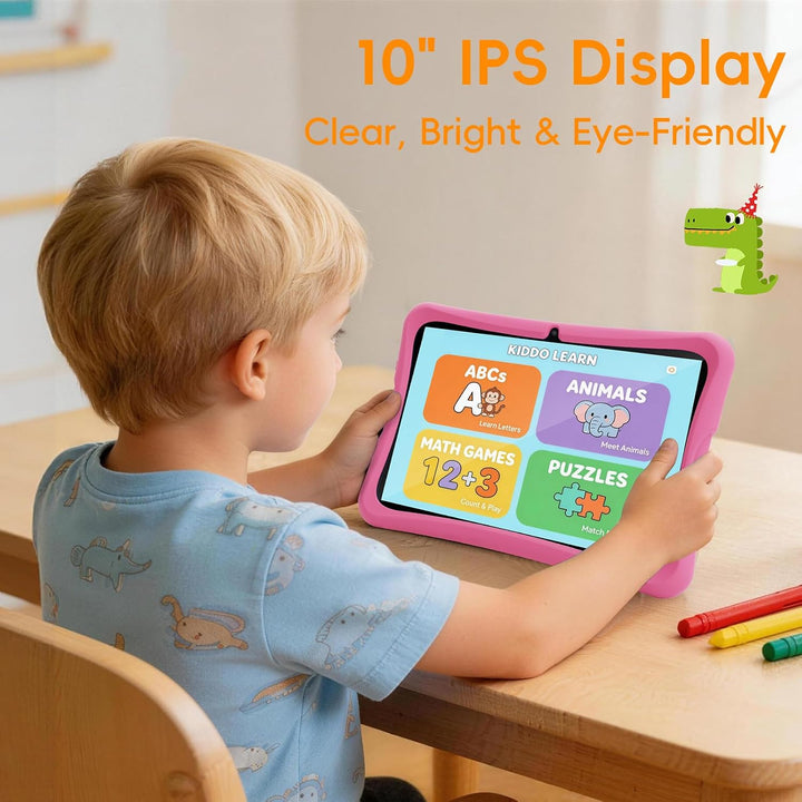 DigiLand 10,1-Zoll-Kinder-Tablet, Android 15-Tablets mit Schutzhülle, RAM 6GB + ROM 32GB, 1280 * 800
