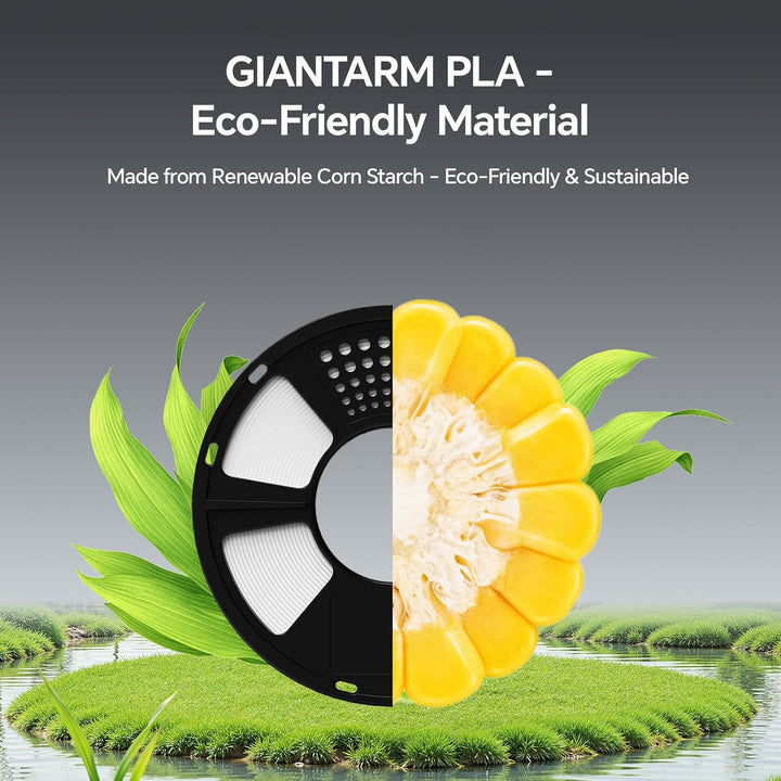 GIANTARM PLA Filament 1.75mm,3D Drucker Filament PLA 1kg,MaBgenauigkeit +/- 0,02mm,3D-Druckmateriali
