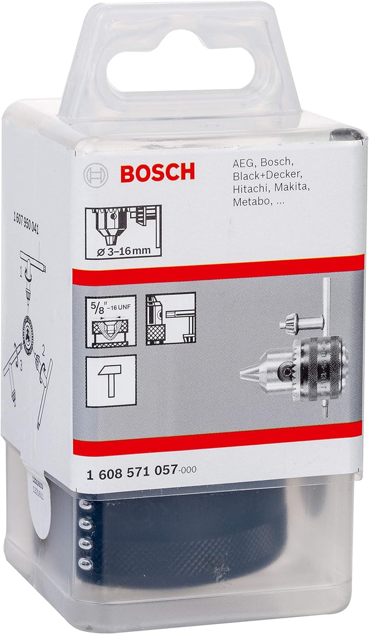 Bosch Professional Zahnkranzbohrfutter (Spannbereich 3 - 16 mm, Aufnahme 5/8" - 16, Zubehör Bohrmasc