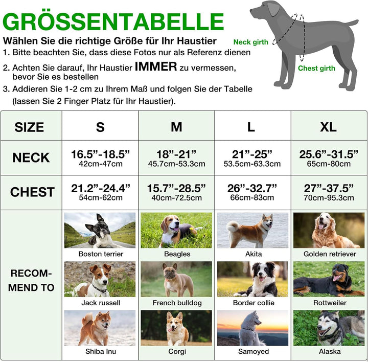 ChalkLit LED Leuchtendes Hundegeschirr USB Wiederaufladbares Vollständig Beleuchtetes Hundegeschirr