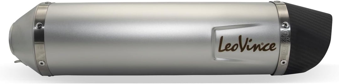 Endschalldämpfer/Auspuffanlage LeoVince SLIP-ON SBK LV ONE EVO, Edelstahl, Carbon Kappe, mit Zulassu