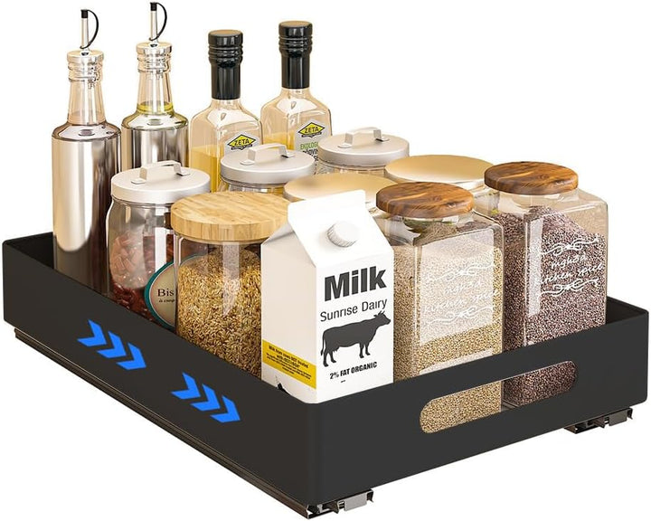 Heikoeco® Organizer Schublade, Teleskopschublade, Schrank Organizer, Hochwertige Auszugsführungen, a