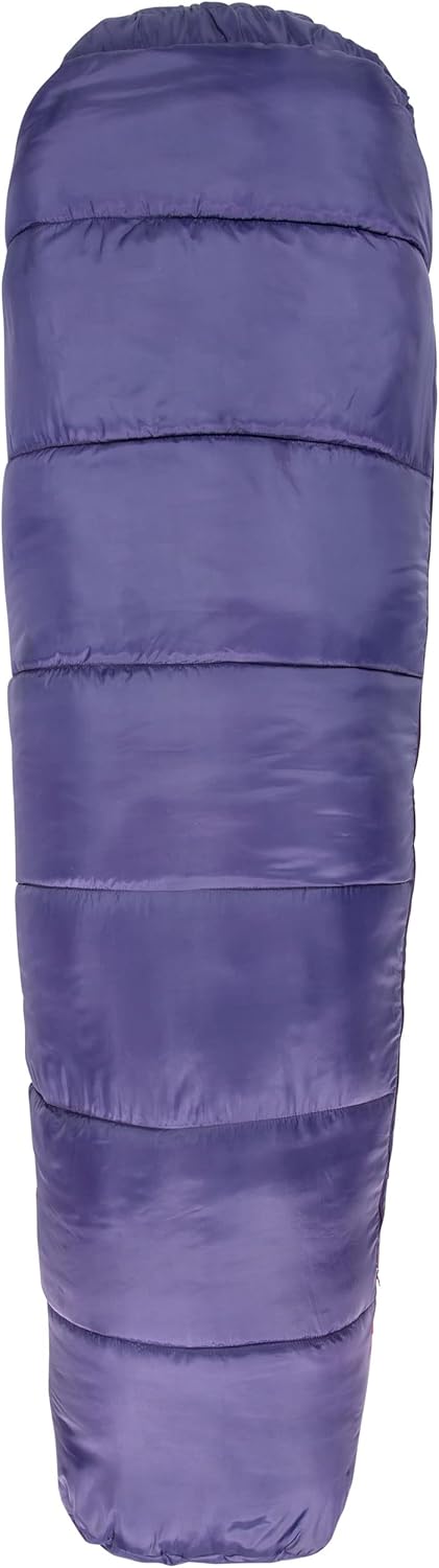 Trespass Bunka Unisex 3-Jahreszeiten-Schlafsack mit Hohlfaserfüllung Violett, Violett