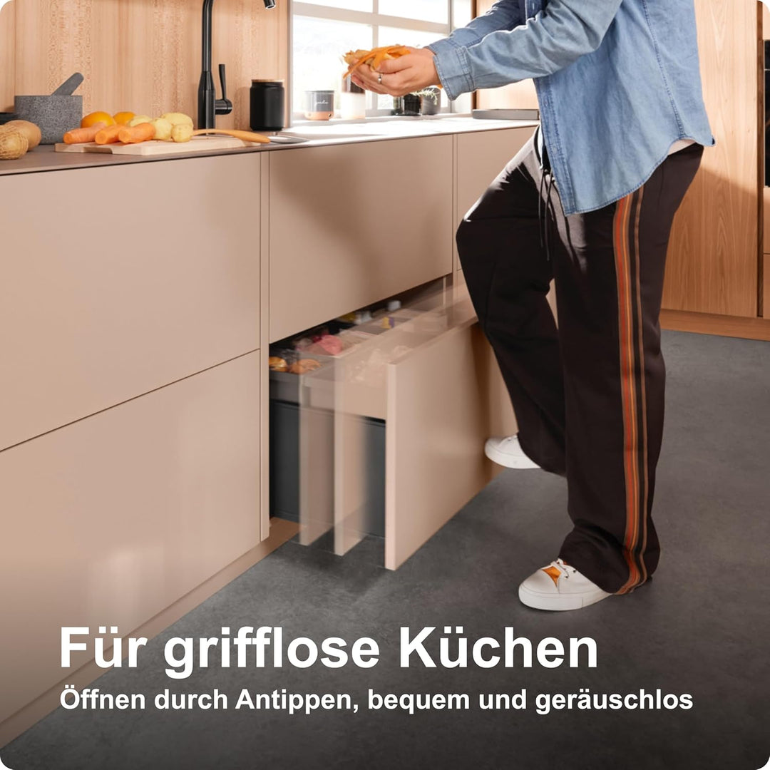 Blum SERVO-DRIVE uno Set für grifflose Küchen und stehende Mülllösungen, einfache Montage