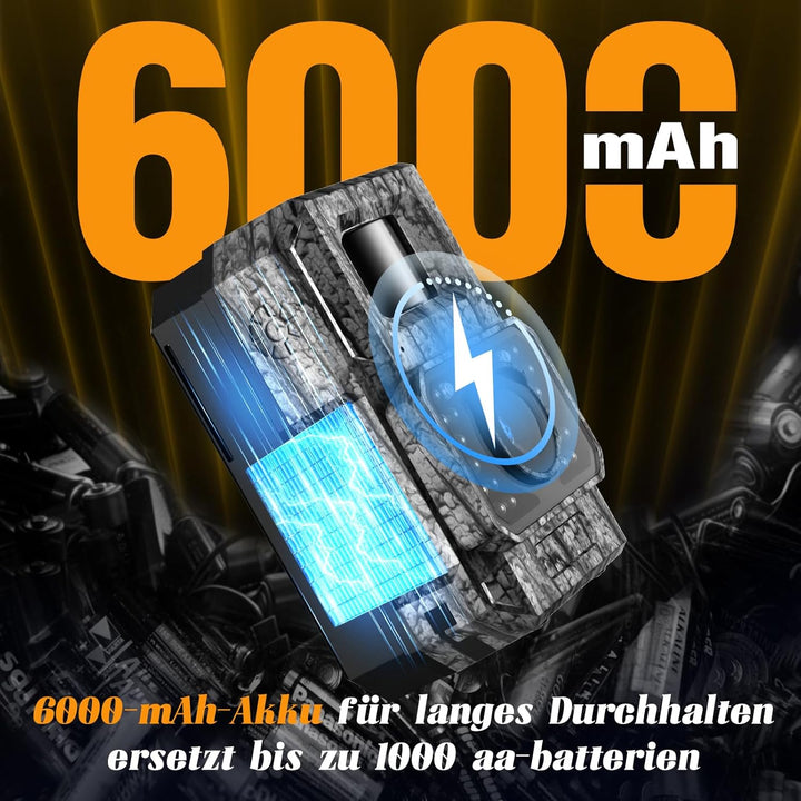 MAXDONE Wildkamera mit Handyübertragung APP - Wildtierkamera 4K 64MP HD mit WLAN Bluetooth Bewegungs