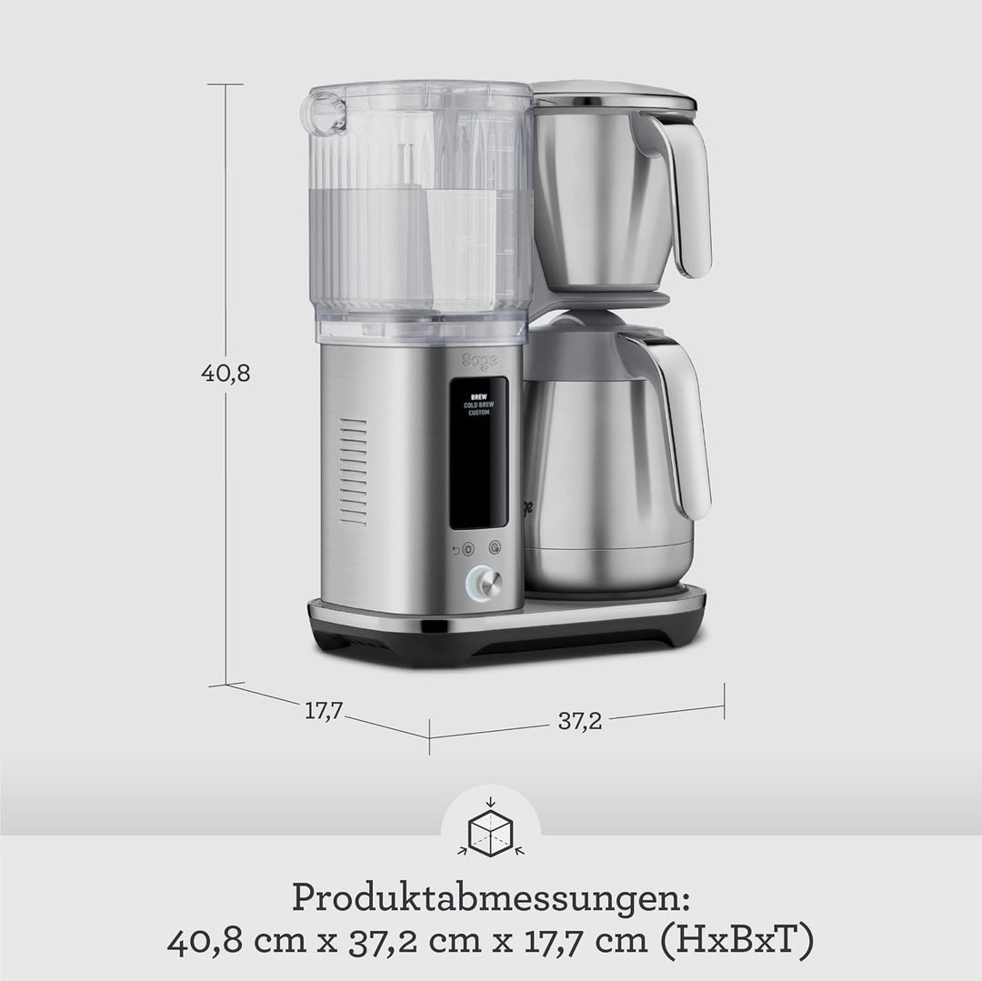 Sage - The Luxe Brewer Thermal - Ein-Tasten-Präzision, SCA Gold-Tassen-Standard, Doppelwandige Karaf