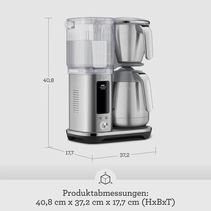 Sage - The Luxe Brewer Thermal - Ein-Tasten-Präzision, SCA Gold-Tassen-Standard, Doppelwandige Karaf