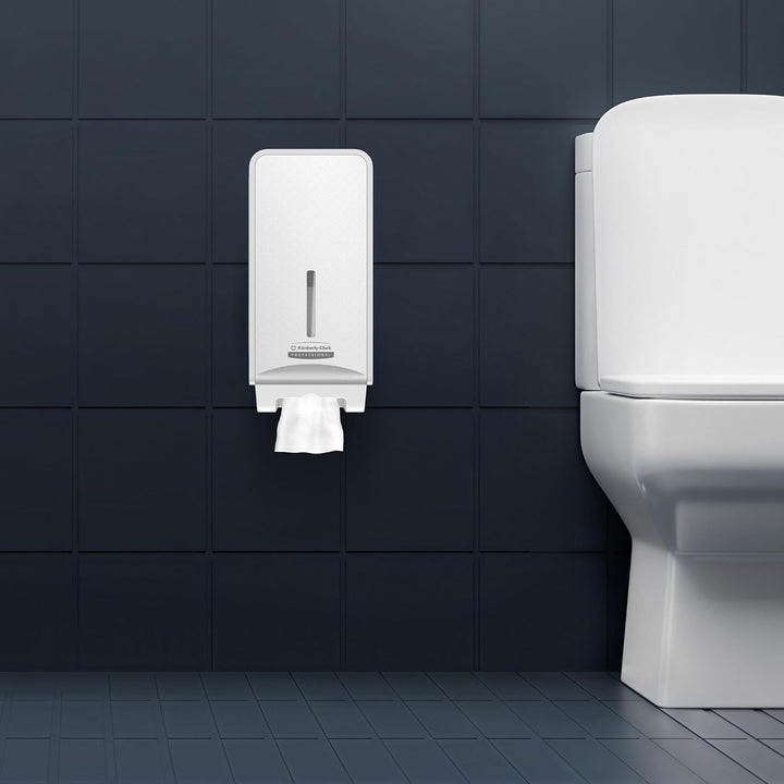 Kimberly-Clark Professional ICON-Spender für Einzelblatt-Toilettenpapier (53949) mit weisser Blende