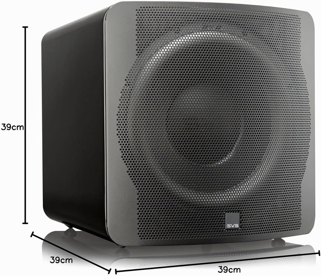 SVS SB-3000 versiegelter Subwoofer (Piano Gloss Black) Einzeln Schwarz, Einzeln Schwarz