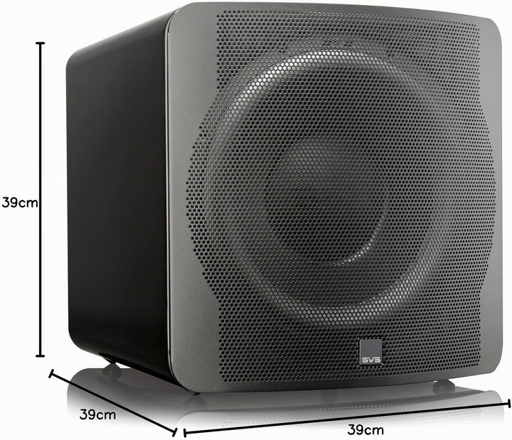 SVS SB-3000 versiegelter Subwoofer (Piano Gloss Black) Einzeln Schwarz, Einzeln Schwarz