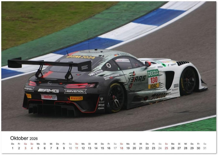 Supersportwagen auf der Rennstrecke (Wandkalender 2026 DIN A2 quer), CALVENDO Monatskalender: Bilder