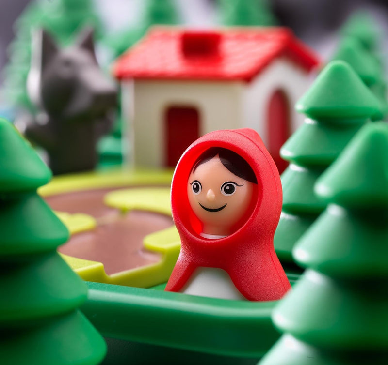 Smart Games - Little Red Riding Hood Deluxe, Puzzle Game with 48 Challenges and Picture Story Book,