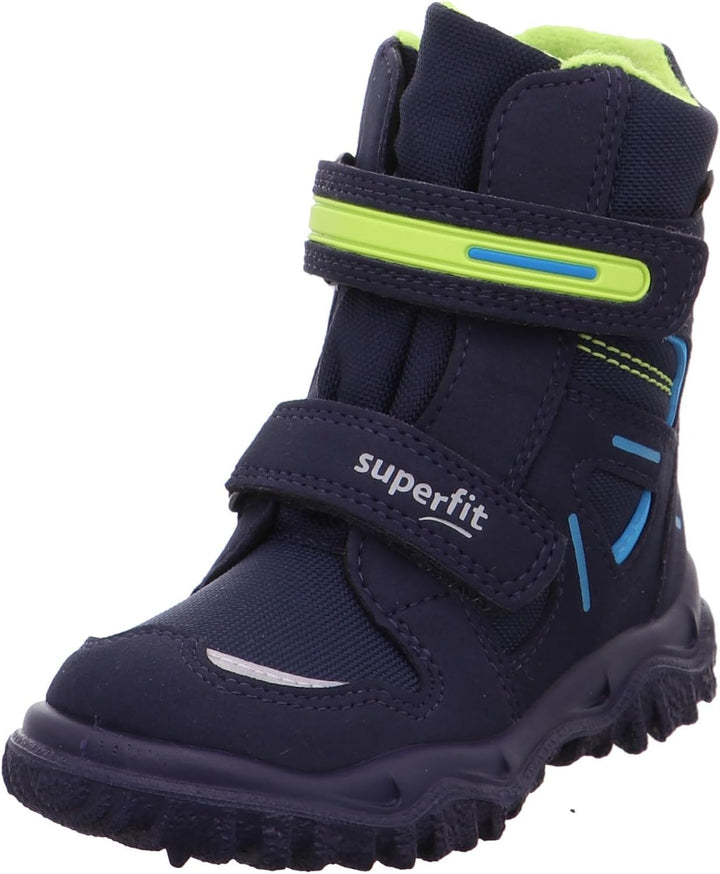 Superfit HUSKY 500080 Jungen Warm gefütterte Schneestiefel 30 EU Blau Grün 8000, 30 EU Blau Grün 800