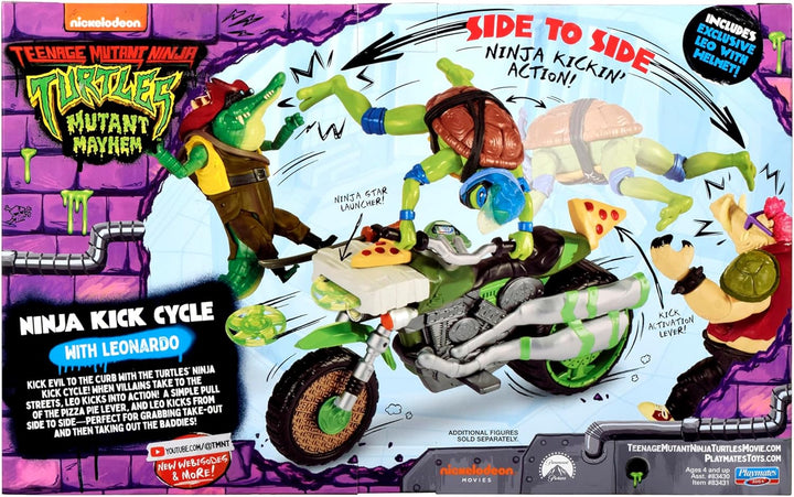 Teenage Mutant Ninja Turtles - Drive N Kick Cycle W/Figure