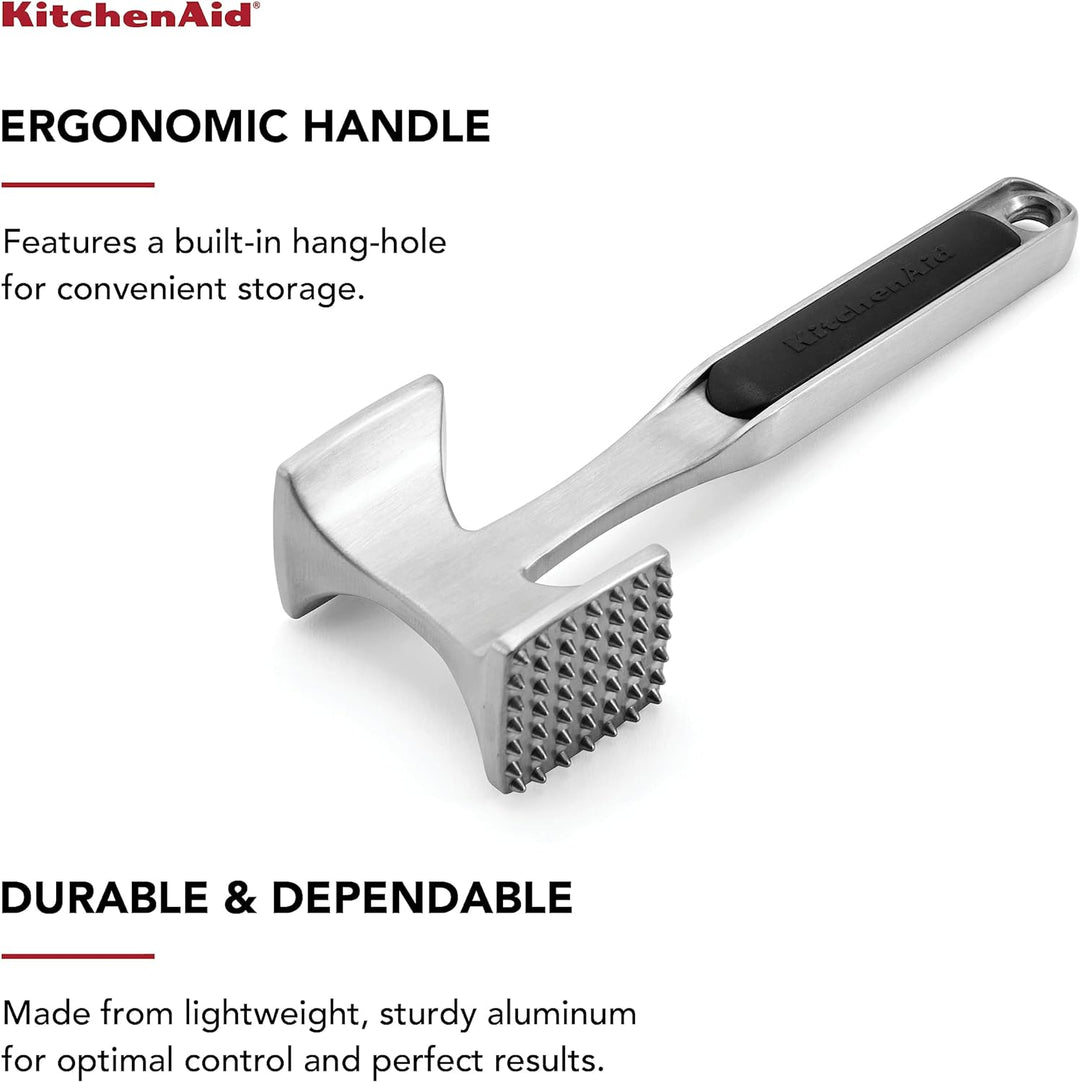 KitchenAid KO119OHOBA Gourmet Meat Tenderizer, 9.45-Inch, Black
