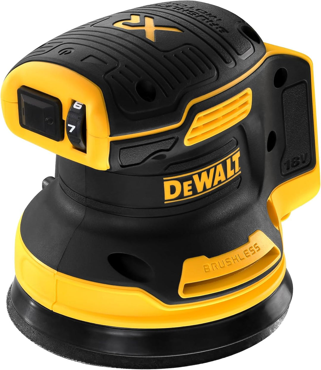 DEWALT DCW210N-XJ Solo Device Roll Over Image to Zoom DCW210N Cordless Orbital Sander Brushless 18