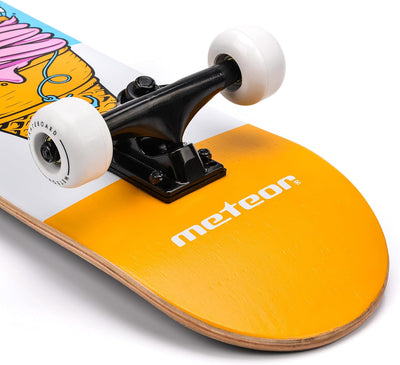 meteor Holz Skateboard Kinder - Mini Cruiser Kickboard - Skateboard mädchen Rollen Board - hohe Qual