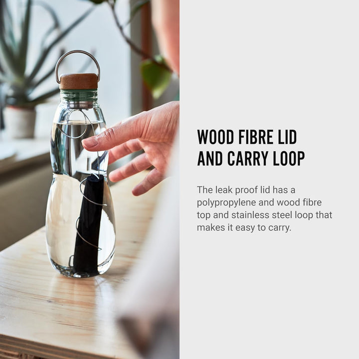 black+blum Eau Good Glas (optimiertes Design), olive, 650 ml 650 ML Olive, 650 ML Olive