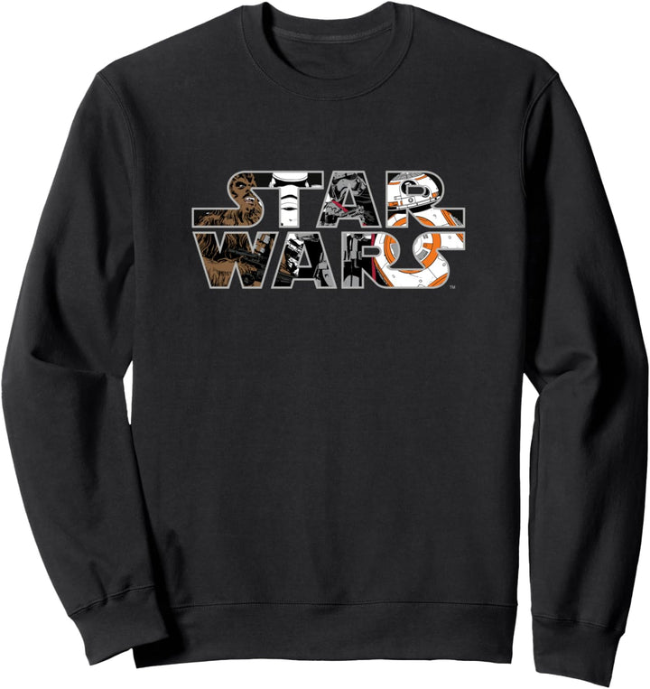 Star Wars Logo Characters Sweatshirt