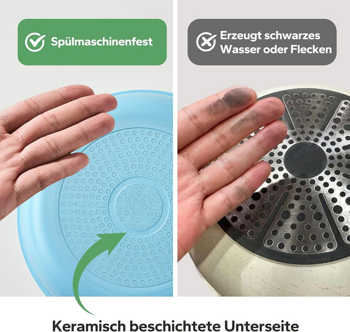 Redchef Keramik Pfanne 28cm, Antihaft Keramikbeschichtung Bratpfannen mit Edelstahlgriff, PTFE-frei