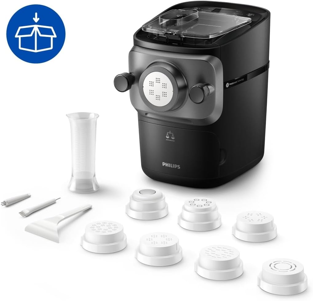 Philips Nudelmaschine Serie 7000, ProExtrude-Technologie, Automatisches Abwiegen, vollautomatisch, 8