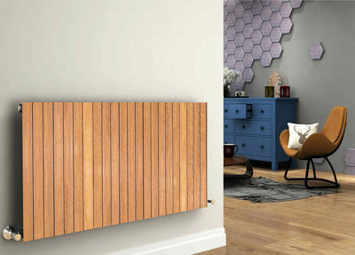HUBDECO Magnetische Heizkörperverkleidung - 120x60 cm - Magnet Heizkörperabdeckung - Motiv Terrassen