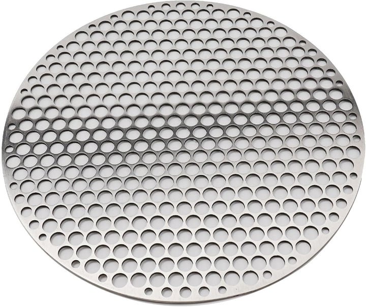 Runder Edelstahl-Grillrost, rundes Grillnetz, Drahtgeflecht, Gestell für Outdoor-Camping, Kochgeschi
