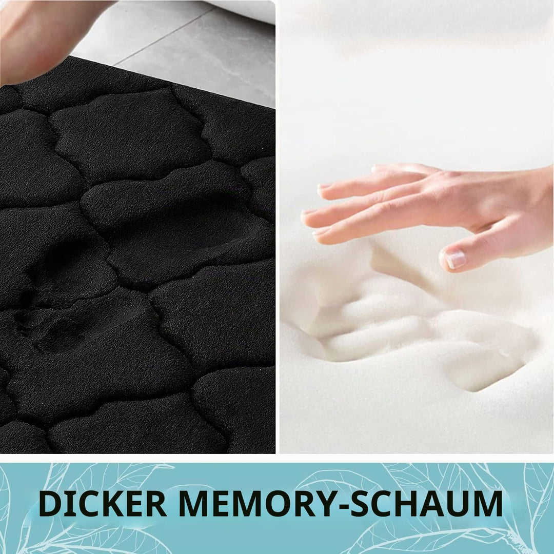Homaxy Memory Foam Badezimmerteppich rutschfest Badematte Weich Badteppich Saugfähige Badvorleger Wa