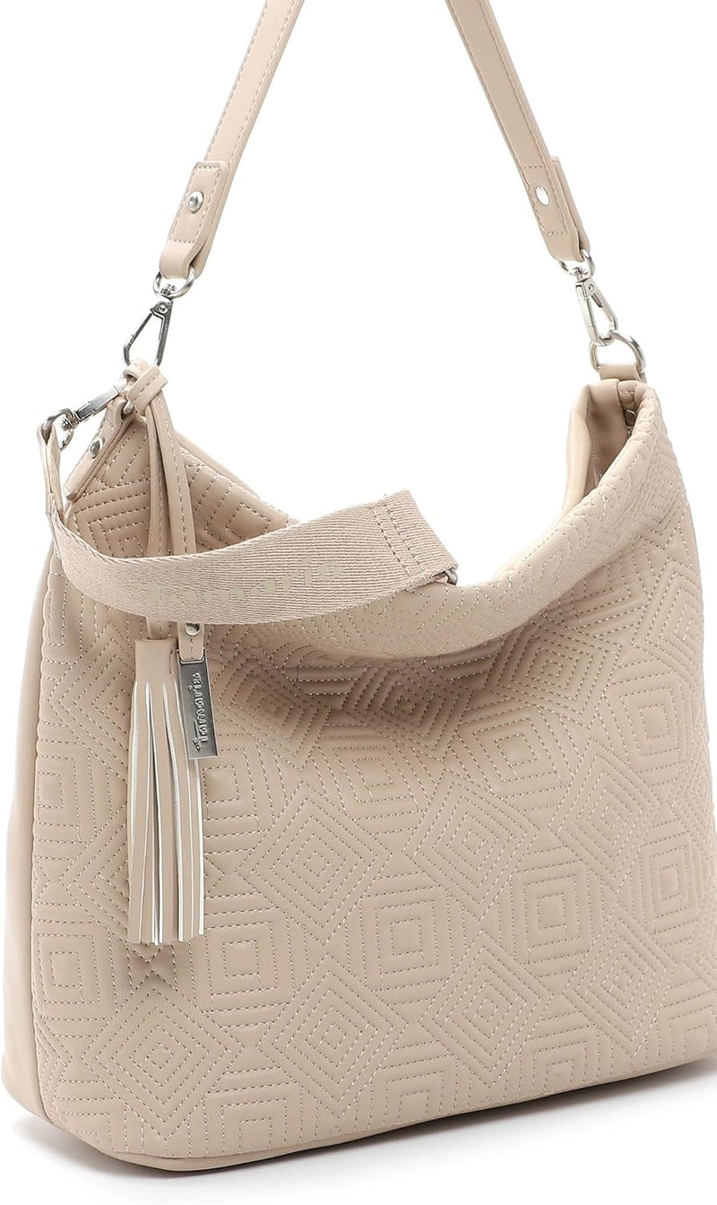 Tamaris Beutel Merle 32723 Damen Handtaschen Ornament Einheitsgrösse Sand 420, Einheitsgrösse Sand 4