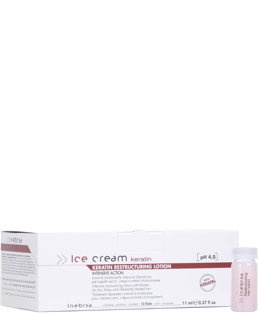 Inebrya Keratin Restructuring Lotion, 12 x 11 ml 132 ml (1er Pack), 132 ml (1er Pack)