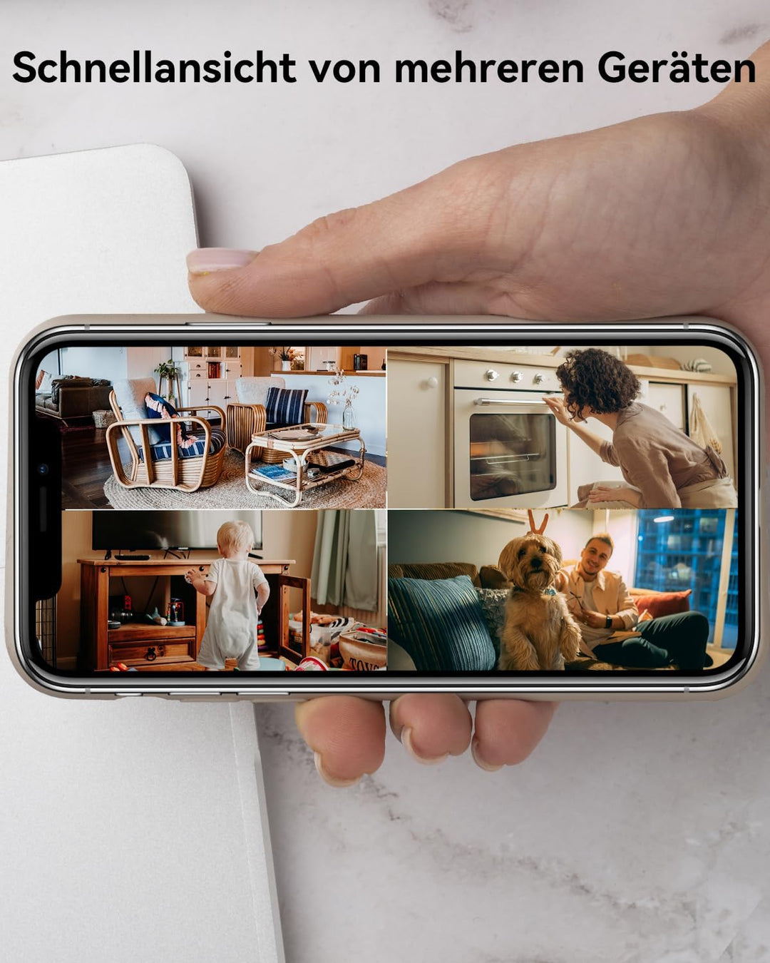 Imou 2K Überwachungskamera Innen 360° WLAN Baby Kamera mit AI Personen-/Geräusch-/Bewegungserkennung