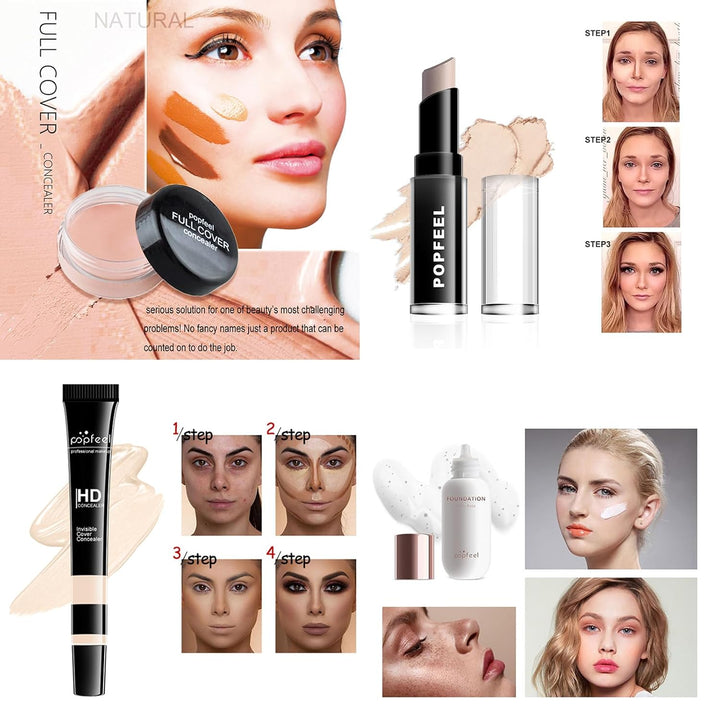Make-up-Set All-in-One Make-up-Geschenkset Kosmetik-Palette Starter Kit, Make-up Sets mit Schminktas