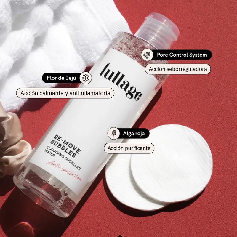 Lullage | Mizellen Gesichtsreinigung | 200 ml | Rosenwasser, Waschgel für Unreine Haut, Revitalisier