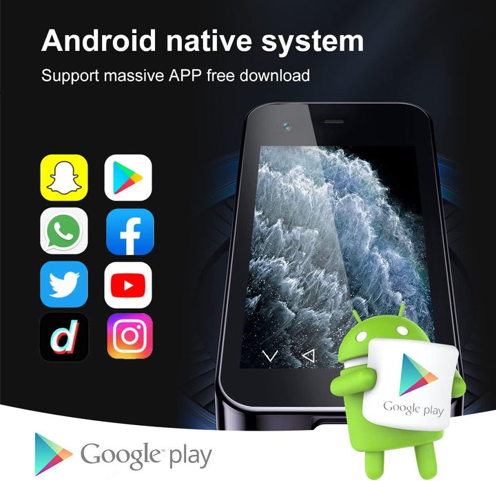 ZOKOE Mini Handy,Kinder Smartphone, 3G Android 9.0 Dual SIM Quad Core 2GB RAM 16GB ROM 5.0MP,Handy o