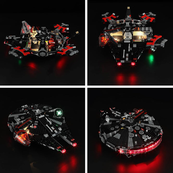 BRIKSMAX Led Licht für Lego Halcón Oscuro 75389 - Compatible with Lego Star Wars Bausteinen Modell -