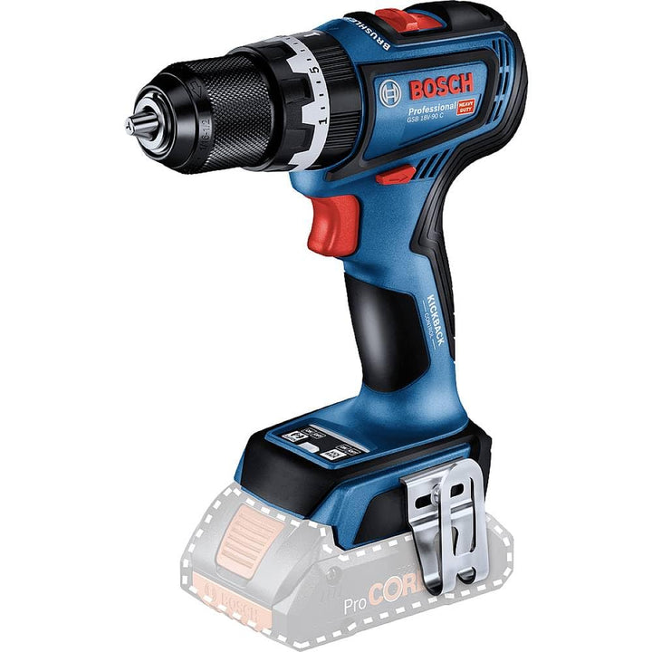 Bosch Professional 18V System Akku Schlagbohrmaschine GSB 18V-90 C (inkl. L-BOXX, ohne Akku/ Ladeger