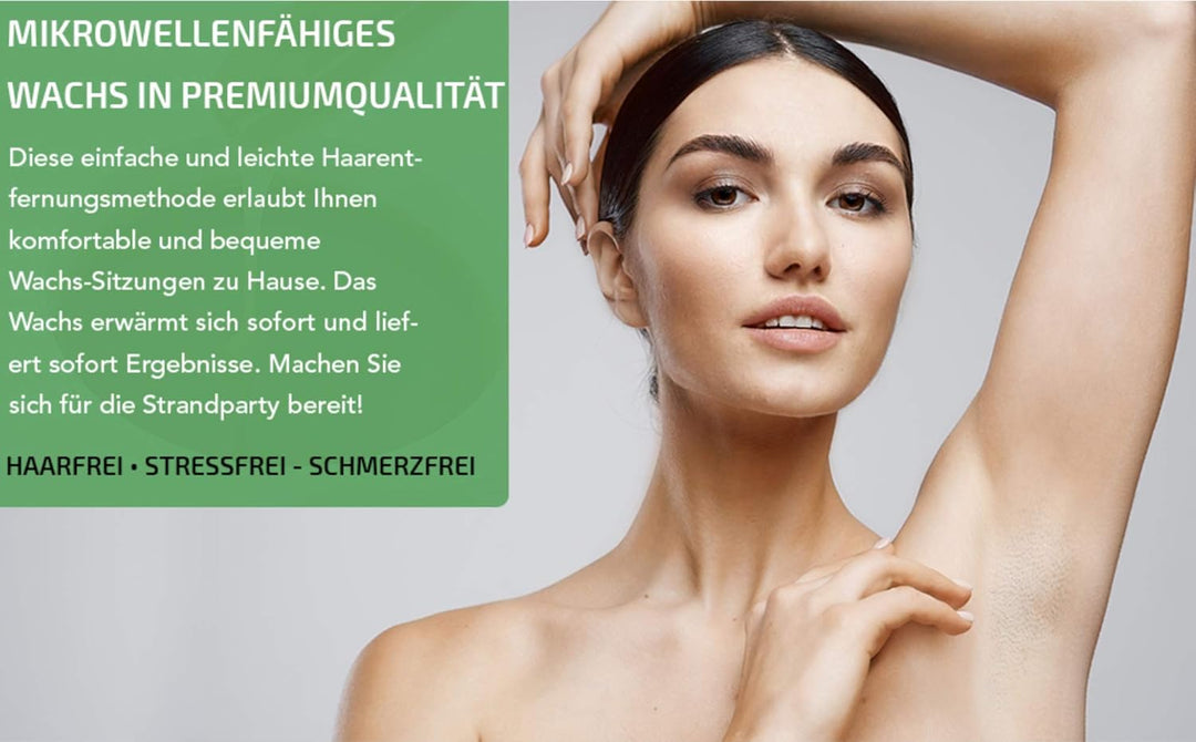 Dermawax 300 g Natural Honig Wachs Heisswachs Mikrowellenwachs zum Epilieren in der Mikrowelle erwär