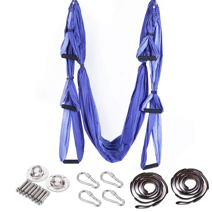 Yoga Hängematte Set Aerial,Aerial Yogatuch,Aerial Yoga Hammock Swing mit Tragetasche und Verlängerun