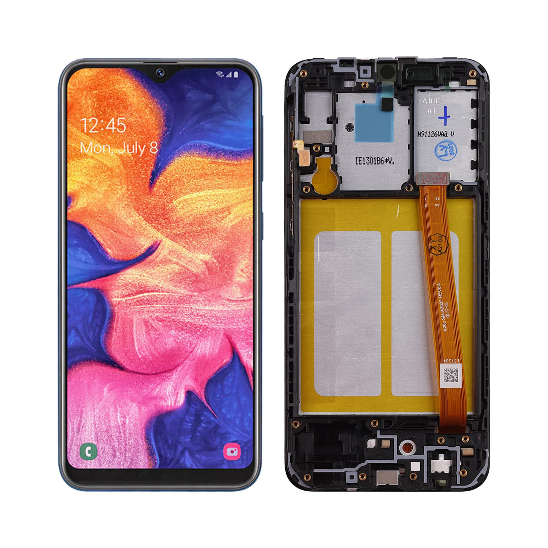 SwarKing LCD Display kompatibel mit Samsung Galaxy A10e Touch Screen Digitizer (Schwarz mit Rahmen)