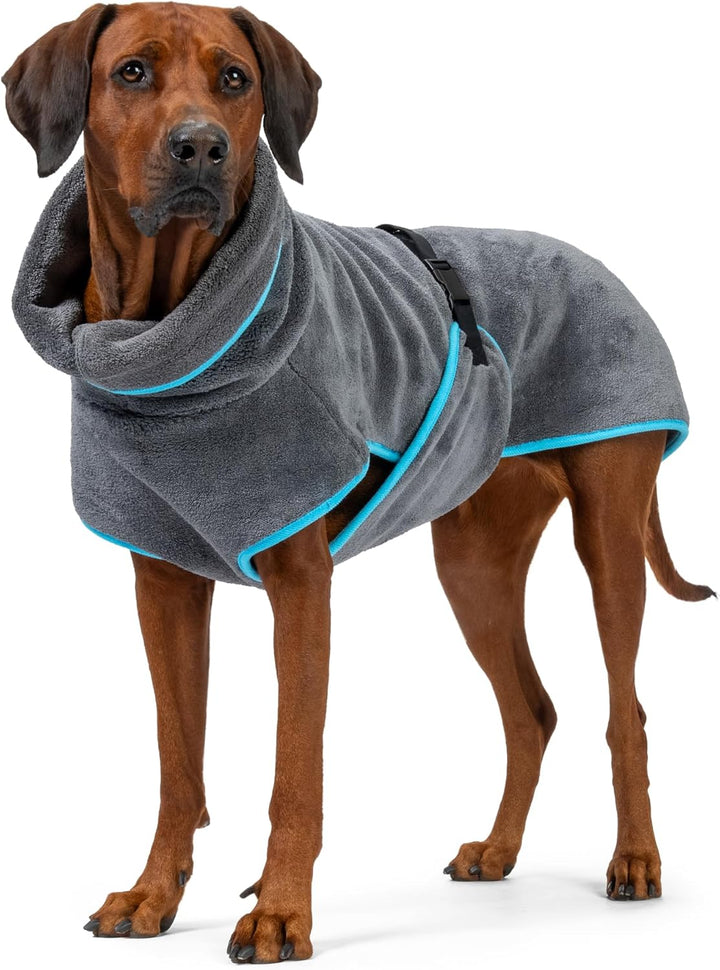 TrendPet Dampfhund Premium Bademantel für Hunde, Supersaugfähig und in 11 Grössen verfügbar - Passen